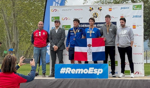 Podio skiff juvenil masculino