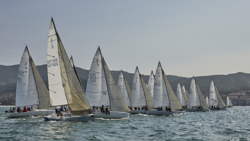 Salida de la flota de J80 © Lalo R Villar