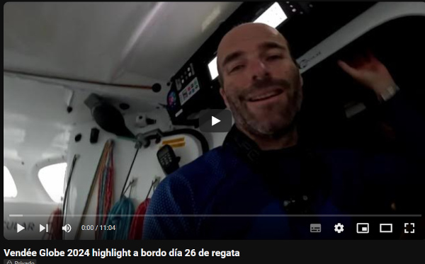 Vendée Globe 2024 highlight a bordo día 26 de regata_video