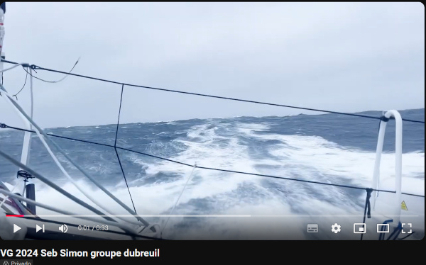 Vendée Globe 2024 video Seb Simon