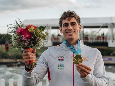 David Llorente Campeón del Mundo Kayak Cross Contrarreloj