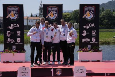 Doblete gallego en el Europeo de Maratón: Duro-Graña, plata; Campos-Romero, bronce en C2 Sénior Doblete gallego en el Europeo de Maratón: Duro-Graña, plata; Campos-Romero, bronce en C2 Sénior