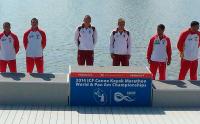 Los palistas gallegos lograron seis medallas en el Campeonato del Mundo de maratón que se disputó en Oklahoma. 