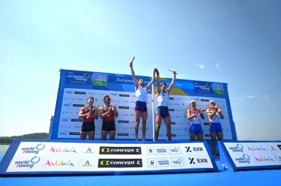 Plata de ley Continental para el remo español en varese