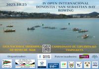 San Sebastián, sede de la octava regata de la Liga Nacional Iberdrola de remo de mar 