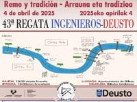 Ya tenemos cartel anunciador de la 43ª Regata Ingenieros-Deusto, con los ochos olímpicos como protagonistas