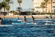 Laura Paricio y Joan García, ganadores de la prueba  de Larga Distancia en la VII Gran Carrera del Mediterráneo de SUP Race.
