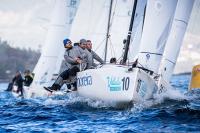 La Guardia & Moreira de Gonzalo Araújo, líder destacado de las Vigo Spring Series que organiza la Clase J70