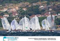 Montefusco a la caza de Araújo en el mundial de Platu 25 de Portosín