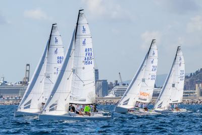 Seriousfun, Can Marlés y HSN, nuevo podio de la Barcelona Winter Series de J70.