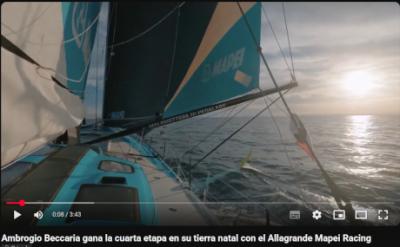 Ambrogio Beccaria gana la cuarta etapa en su tierra natal con el Allagrande Mapei Racing