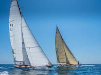 Dominio del Cippino, Guia, Argos y Moonbeam en la segunda jornada de la regata Puig Vela Clàssica 
