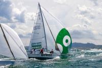 La lluvia y el viento, protagonistas en el Abra de la segunda jornada del Trofeo Náutica Digital