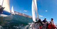 Penosa participación del crucero en la jornada final  del circuito montañés de vela pasada, que conto con solo 5 participantes.