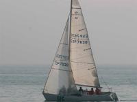 Santander. Tras más de dos horas y media de reptar sobre el agua, se suspendió la tirada del Crucero