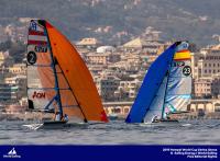 Botín/L.Marra (49er), Muscat (Finn) y Martínez/Maslivets (Nacra 17), suben al podio provisional de la Copa del Mundo de Génova