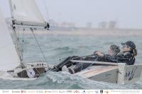 El fuerte viento en el Golfo de València deja a la flota femenina de Snipe sin poder navegar