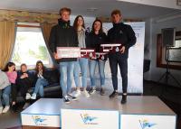 El Náutico repite el doblete de 2018 en la clase 420 con Martín Wizner, Pedro Ameneiro, África Alonso y María Pérez-Canal como campeones gallegos