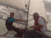 Finalizo  la primera parte de la Semana Internacional de Vela con un jornada complicada por lo roles del viento.
