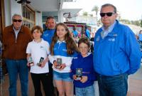 Inés Alcañiz, Carlos Sánchez y Carlos Aspí, campeones valencianos de Optimist B
