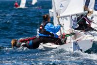 Los gallegos lideran la general provisional Master, Junior y Féminas del Mundial de vaurien Viana 2016