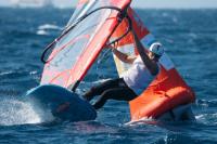 Nacho Baltasar, primer líder de los Lanzarote iQFOiL Games