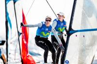 Támara Echegoyen y Berta Betanzos, en el podio y apuntando al oro